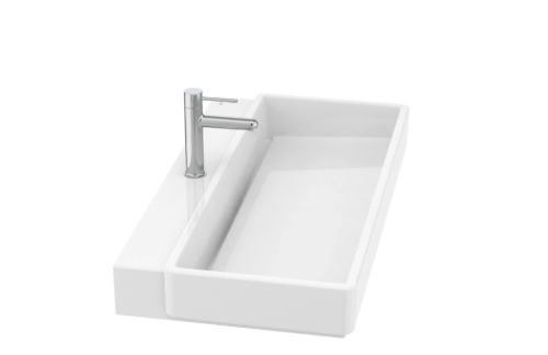 Roca Tura fali mosdó 80x43 cm, fehér SuperGlaze felülettel A327695S00