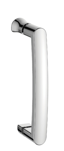 Roltechnik MUNDIS 80x80 cm íves zuhanykabin Tweed üveggel, króm N0804 (AJÁNDÉK!)