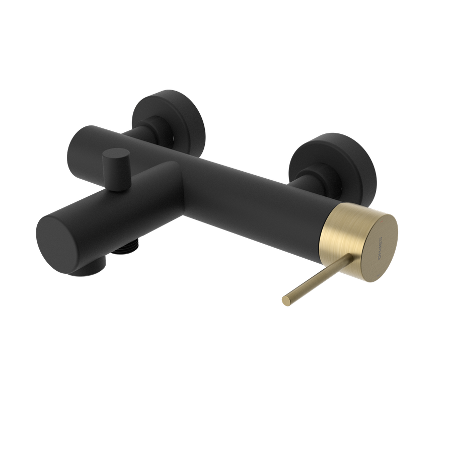 Sapho ULTRAMIX fali kádtöltő csaptelep, matt fekete/matt arany UT010BG