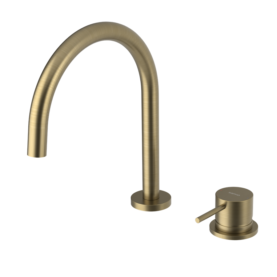 Sapho ULTRAMIX két csaplyukas mosogató csaptelep, matt arany UT019G