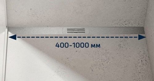 TECE Lineo rozsdamentes acél vágható folyóka szett 100 cm, szálcsiszolt 15301100