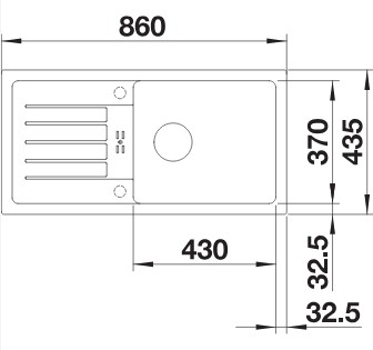 BLANCO FAVUM XL 6 S silgránit mosogató exc.nélkül kávé 524238