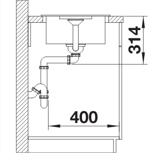 BLANCO FAVUM XL 6 S silgránit mosogató exc.nélkül vulkánszürke 527267