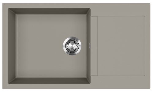 EVIDO Cubo XL 6S compact gránit mosogató, 860 x 500 mm, platina 442060