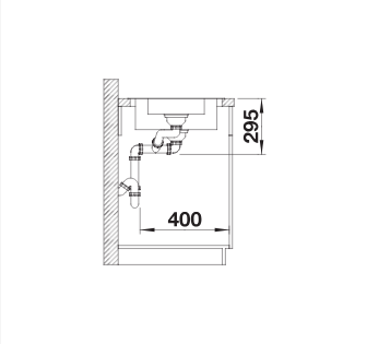 BLANCO LANTOS II 6S-IF rozsdamentes mosogató exc.tart.(526628 mos+217492 lef)