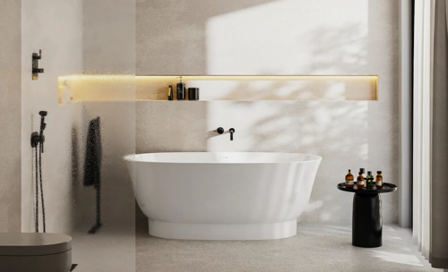 LUNART Lucy 160x81 cm szabadonálló kád, fényes fehér 5999123011275