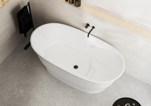 LUNART Lucy 160x81 cm szabadonálló kád, fényes fehér 5999123011275