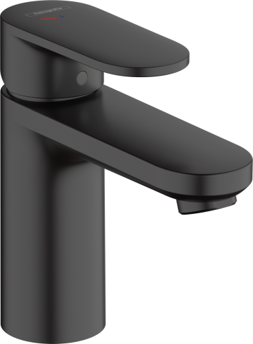 Hansgrohe Vernis Blend 100 CoolStart egykaros mosdócsaptelep push-open lefolyógarnitúrával, matt fekete 71589670