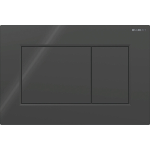 Geberit Sigma01 Square működtetőlap 2 mennyiséges öblítéshez, fényes fekete 115.660.DW.1