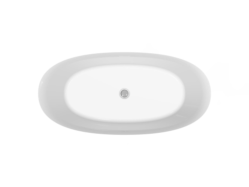 Niwell Zoe 160×75 cm szabadonálló kád, matt fehér NW-KSZ-ZOE160-MW