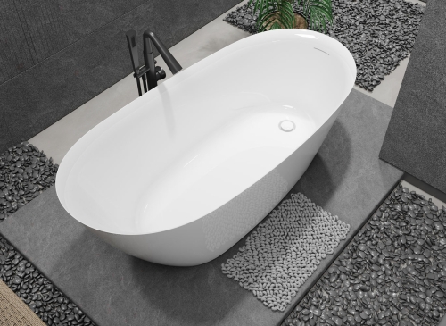 Niwell Lea 168×73 cm szabadonálló kád, fényes fehér NW-KSZ-LEA168