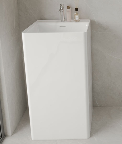 Niwell Letta szabadonálló akril mosdó, fényes fehér NW-MSZ-LETT45