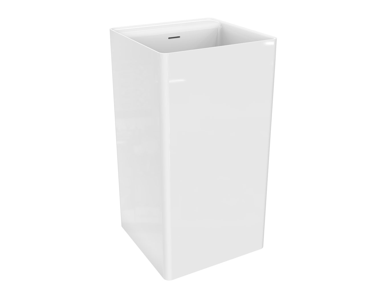 Niwell Letta szabadonálló akril mosdó, fényes fehér NW-MSZ-LETT45