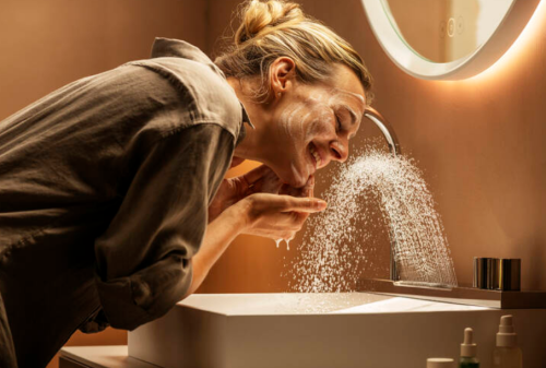 Hansgrohe Avalegra AquaUnit 580/475 mosdórendszer zuhanyvízsugárral, matt fekete 22472670