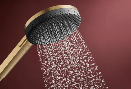 Hansgrohe Raindance Alive Select S kézizuhany 125, 3jet, Ecosmart, szálcsiszolt bronz 24511140