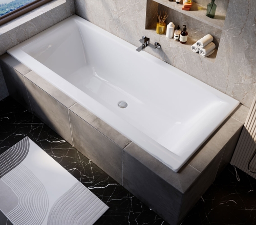 Niwell PETRA LUX Slim 180x80 egyenes kád WANW.SAD.180.080.WHS