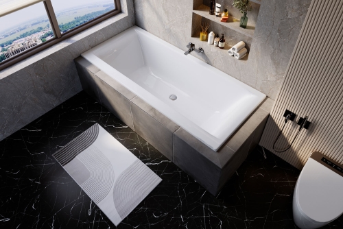 Niwell PETRA LUX Slim 180x80 egyenes kád WANW.SAD.180.080.WHS