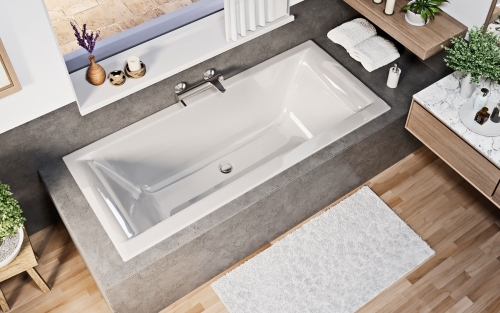 Niwell PETRA LUX Slim 180x80 egyenes kád WANW.SAD.180.080.WHS