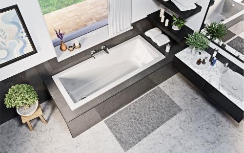 Niwell Wave Slim 140x70 cm egyenes kád WANW.WAV.140.070.WHS