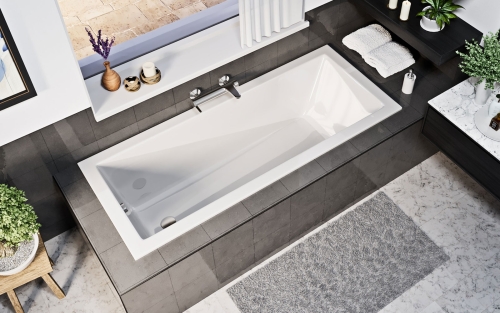 Niwell Wave Slim 160x70 cm egyenes kád WANW.WAV.160.070.WHS
