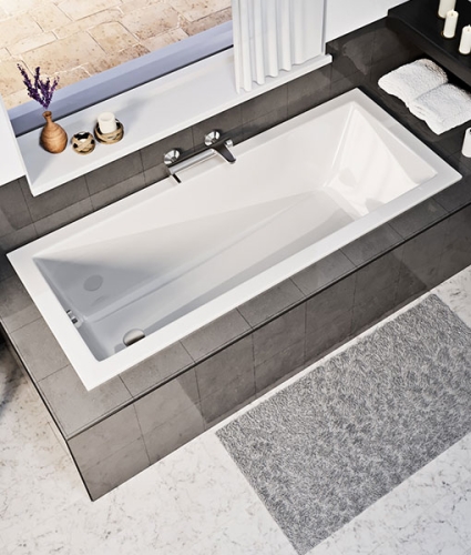 Niwell Wave Slim 160x80 cm egyenes kád WANW.WAV.160.080.WHS