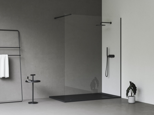 Ravak Sandstone Pro 160x90 cm zuhanytálca, matt fekete XA03S743010