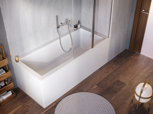 Ravak Natural 160x70 cm egyenes kád, fehér XC00100110