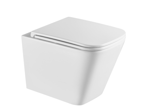 Invena Florin fali wc csésze, QFS, soft-close ülőkével, fehér CE-94-001-L