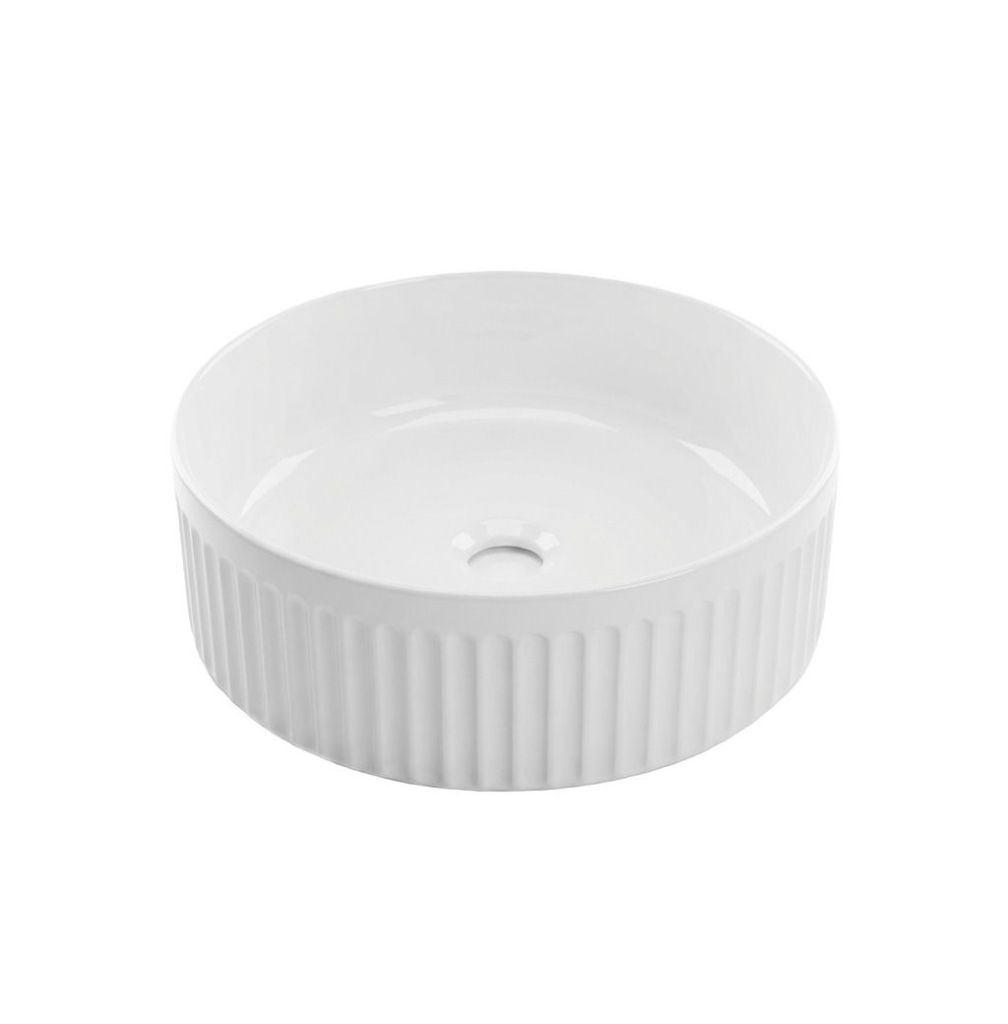 Invena GLAMOUR 36 cm pultra ültethető mosdó, fehér CE-63-001-C
