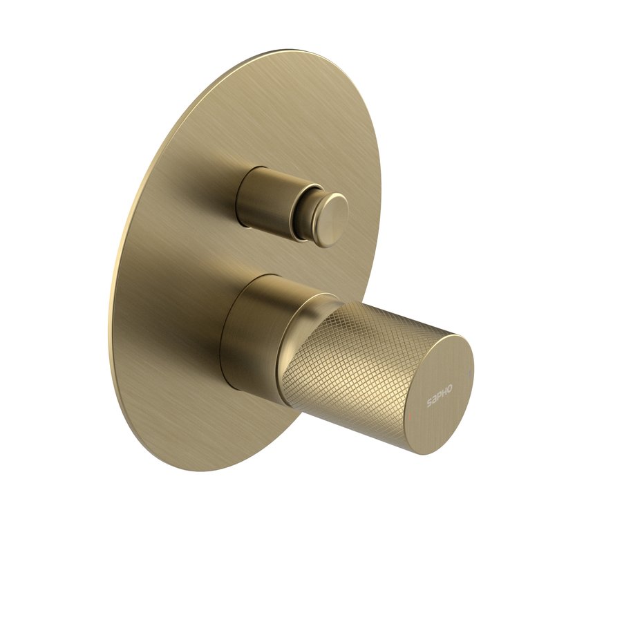 Sapho ULTRATAP 2-irányú falba süllyesztett csaptelep, matt arany UT042TG