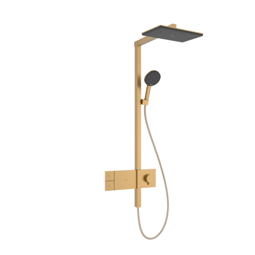Hansgrohe Raindance Alive Q Showerpipe 210/340 1jet termosztátos zuhanyrendszer, szálcsiszolt bronz 24580140