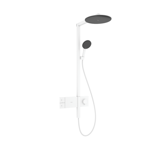 Hansgrohe Raindance Alive S Showerpipe 300 1jet termosztátos zuhanyrendszer, matt fehér 24582700