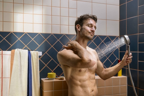 Hansgrohe Activera S EcoSmart 95 1jet kézizuhany 90 cm zuhanyrúddal, króm 28042000