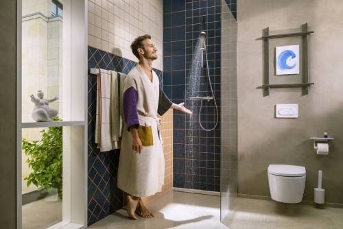 Hansgrohe Activera Select S EcoSmart+ 95 2jet kézizuhany 65 cm zuhanyrúddal, króm 28045000