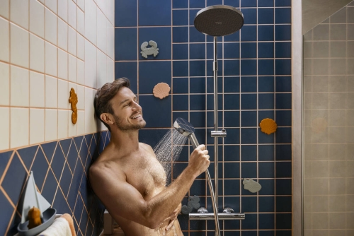 Hansgrohe Activera S Showerpipe EcoSmart 240 Ecostat Fine Varia termosztátos zuhanyrendszer, króm 28078000
