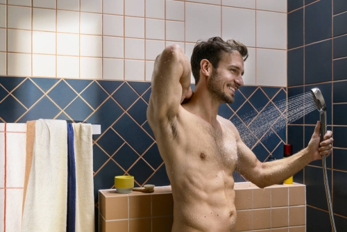 Hansgrohe Activera S Showerpipe EcoSmart 240 Ecostat Fine Varia termosztátos zuhanyrendszer, króm 28078000