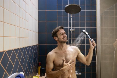 Hansgrohe Activera S Showerpipe EcoSmart 240 Ecostat Fine Varia termosztátos zuhanyrendszer, króm 28078000