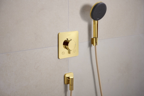 Hansgrohe Porter Fine zuhanytartó, polírozott arany 28885990
