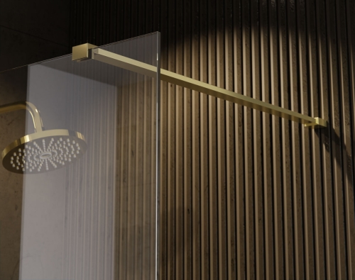 Besco ECO-N Gold walk-in zuhanyfal 110 cm, arany szín ENG-110-195C