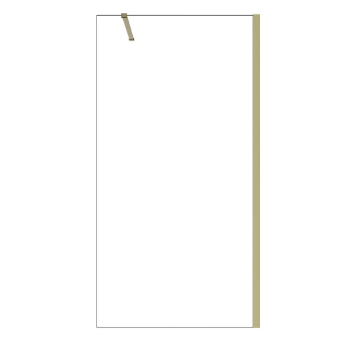 Besco ECO-N Gold walk-in zuhanyfal 120 cm, arany szín ENG-120-195C