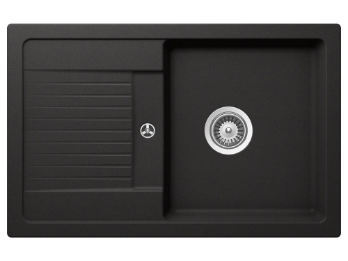 Schock Lima D-100S konyhai mosogatótálca Cristalite Nero 780 x 500 mm LIMD100SNERO