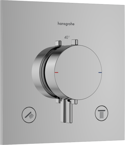 Hansgrohe Ecostat Comfort E 2 funkciós falsík alatti termosztát, króm 33711000
