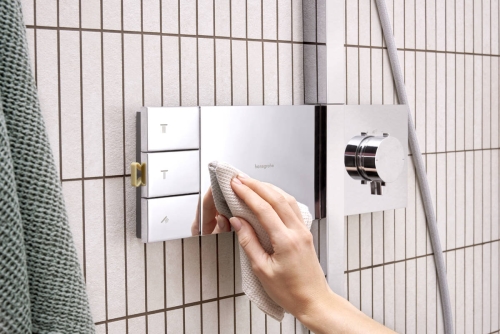 Hansgrohe Raindance Alive Q Showerpipe EcoSmart 210/340 2jet termosztátos zuhanyrendszer, króm 24591000