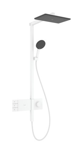 Hansgrohe Raindance Alive Q Showerpipe EcoSmart 210/340 2jet termosztátos zuhanyrendszer, matt fehér 24591700