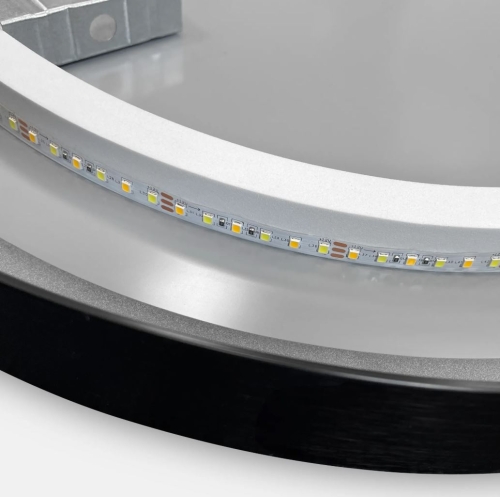 Rea OVL 50x100 cm tükör LED világítással, fekete HOM-02505