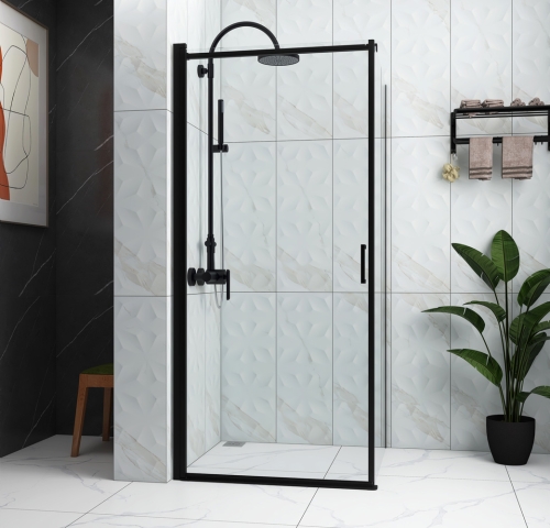 Niwell EMILY black zuhanykabin 80x80 cm NWZK-EMB8080