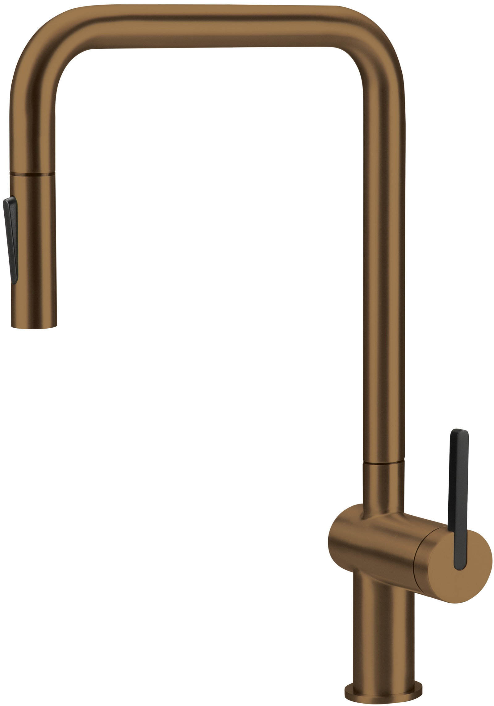 Deante Momi konyhai csaptelep, kihúzható kifolyóval, szálcsiszolt bronz BKM_C73N