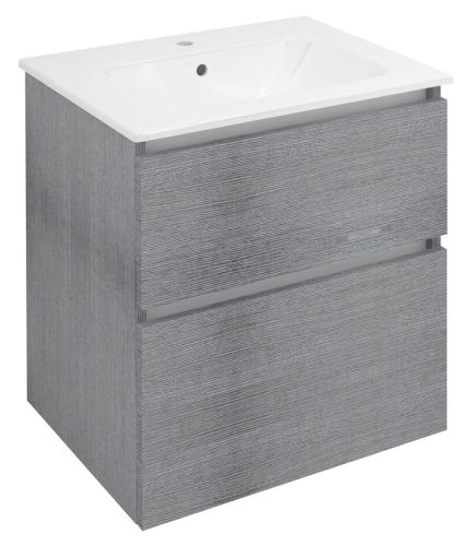 Sapho EZARA 59 cm mosdótartó szekrény, ezüst tölgy EZ601-1111