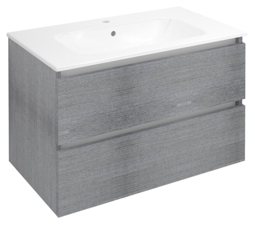 Sapho EZARA 80 cm mosdótartó szekrény, ezüst tölgy EZ801-1111
