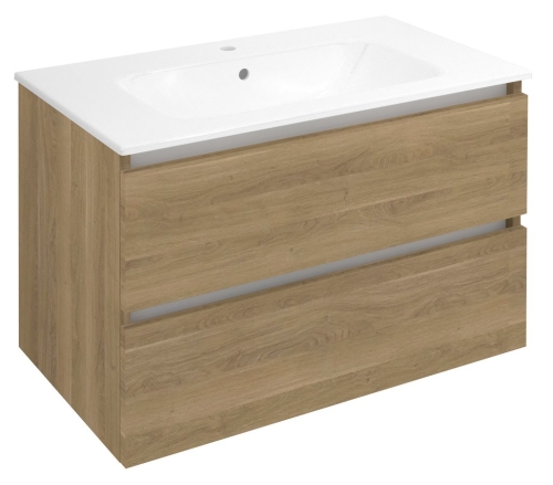 Sapho EZARA 80 cm mosdótartó szekrény, cuneo tölgy EZ801-2525